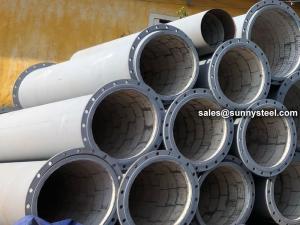 Buy cheap Large Diameter Ceramic Patch Composite Pipe product