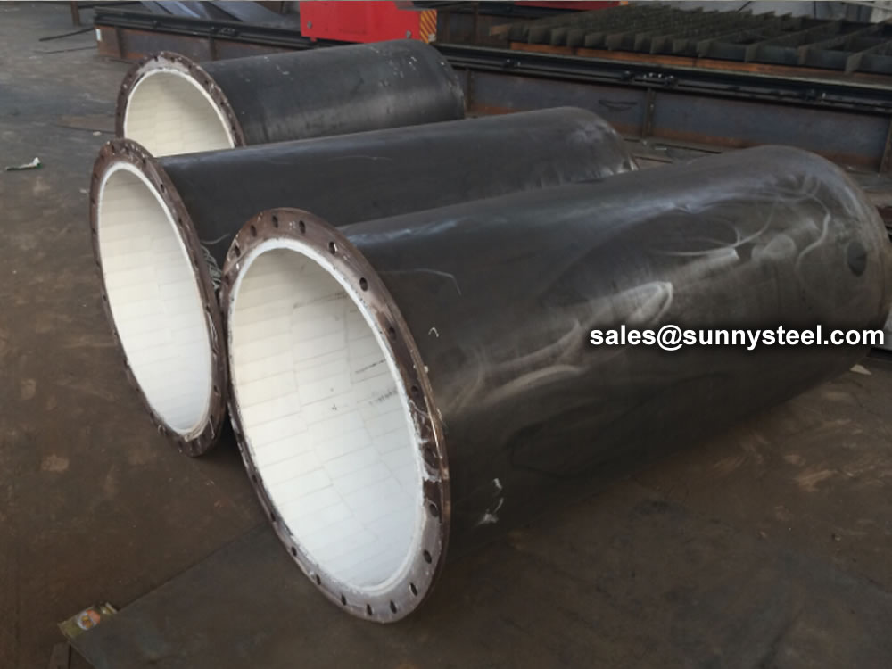 Buy cheap Large Diameter Ceramic Patch Composite Pipe from wholesalers