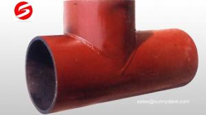 Buy cheap Ceramic lined composite pipe tee product
