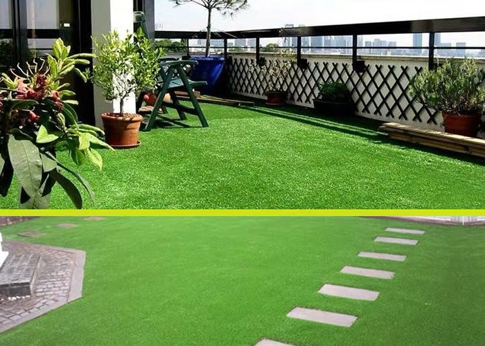 Buy cheap SBR Latex Coating 30mm Permeable Residential Artificial Turf product