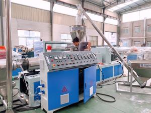 Buy cheap 40k/H Two Screw PVC WPC Conical Twin Screw Extruder product