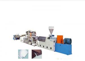 Buy cheap Wood Plastic Cabinet Twin Extruder Machine , Furniture WPC Board Production Line product