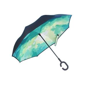 Buy cheap Double Layer C Handle Windproof Reverse Inverted Umbrella product