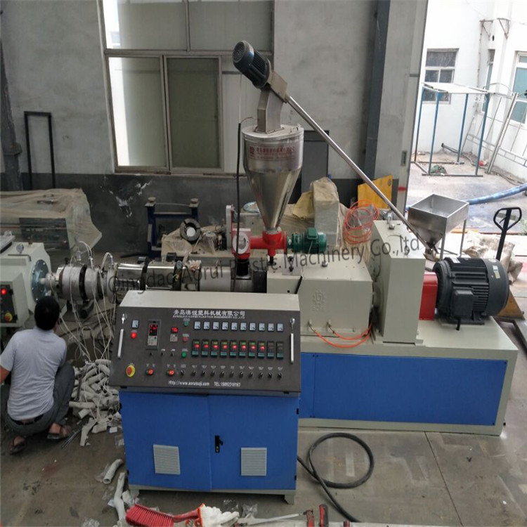 Buy cheap 380V 50HZ 63mm 150kg/H Twin Screw PVC Pipe Extrusion Line product