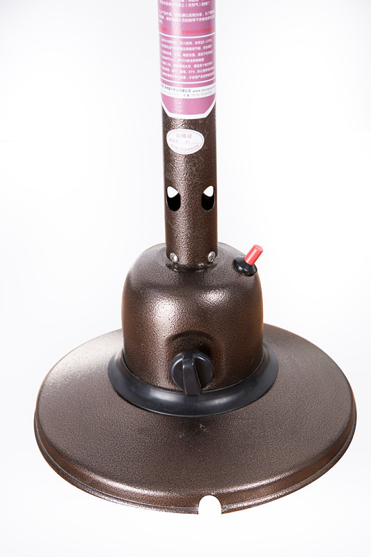 2m Fire Sense Hammer Tone Bronze Commercial Patio Heater , Outdoor Bar Heater 17.0kgs