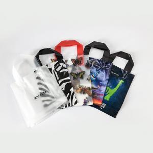 Buy cheap Biodegradable 40 micron Custom Plastic Shopping Bag With Loop Handle product