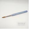 Buy cheap oem round oval crimped blue metallic handle pure kolinsky art nail acrylic brush from wholesalers