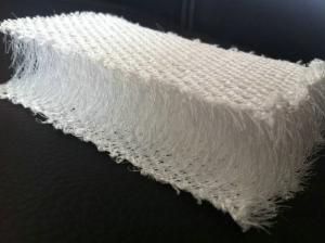 Buy cheap Breathable White Plastic 3D Mesh Fabric , Polyester Mesh Fabric For Pillow / Sofa product