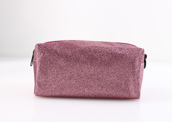 Buy cheap PU Leather Large Makeup Bag , Pink Cute Blank Cosmetic Bag For Ladies product