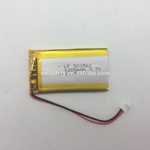 Buy cheap 3.7volt Adafruit lithium ion polymer rechargeable battery 506562 1200mAh with PCB and JST PHR 2.0 connector product