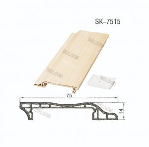 Buy cheap 75mm*14mm WPC Skirting Board product