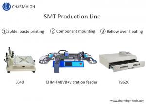 Buy cheap T962C Reflow Oven SMT Production Line 3040 Stencil Printer Chmt48vb Table Top Pick And Place product