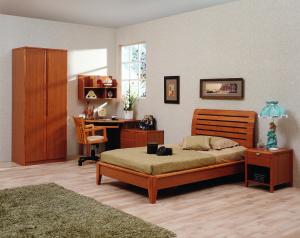 Buy cheap Classic Single bed design wooden bedroom furniture by Shenzhen factory for Residential and apartment project use product