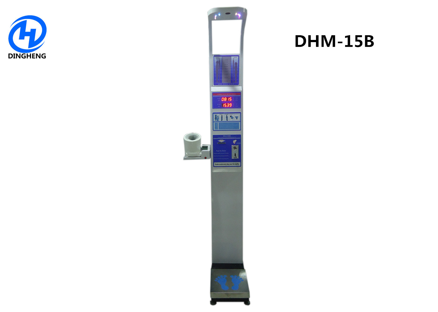 Buy cheap DHM-15B Blood Pressure Meter With coin machine Height and Weight Health Scale digital body weight scale product
