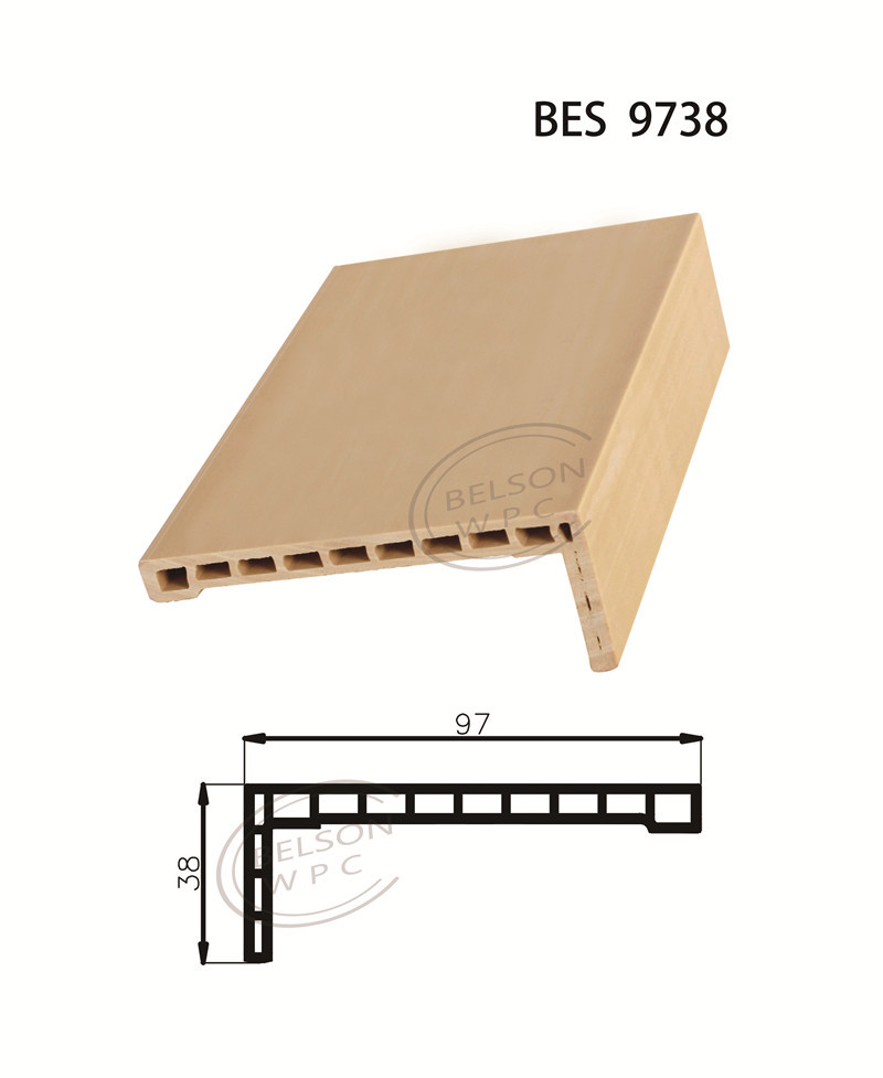 Buy cheap BES 9738 Wood Plastic Material WPC Door Architrave Customized Color product