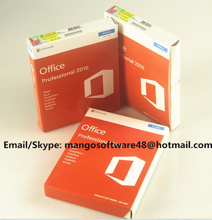 Buy cheap 32 / 64 Bit Office 2016 Pro Plus Retail For Global Area Full Functions product
