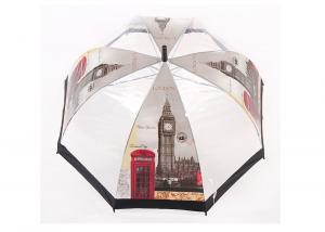 Buy cheap High Grade POE Material Large See Through Umbrella 8K Windproof Tower Picture Printing product