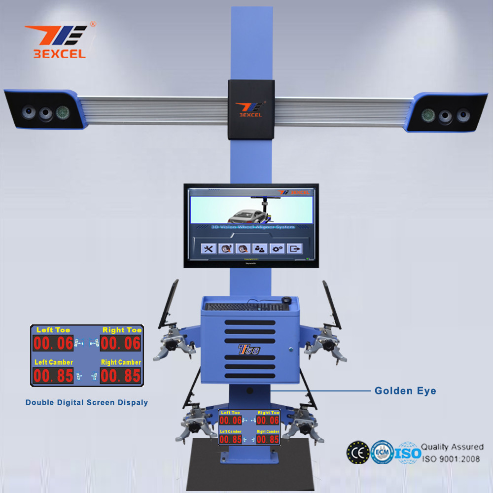 Buy cheap Two Monitor 3D Front End Alignment Equipment T58 Mobile For Cars With Four Cameras product