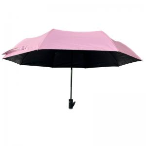 Buy cheap UPF 30 Auto Open Close 3 Folding Umbrella With Blacking UV Coating product