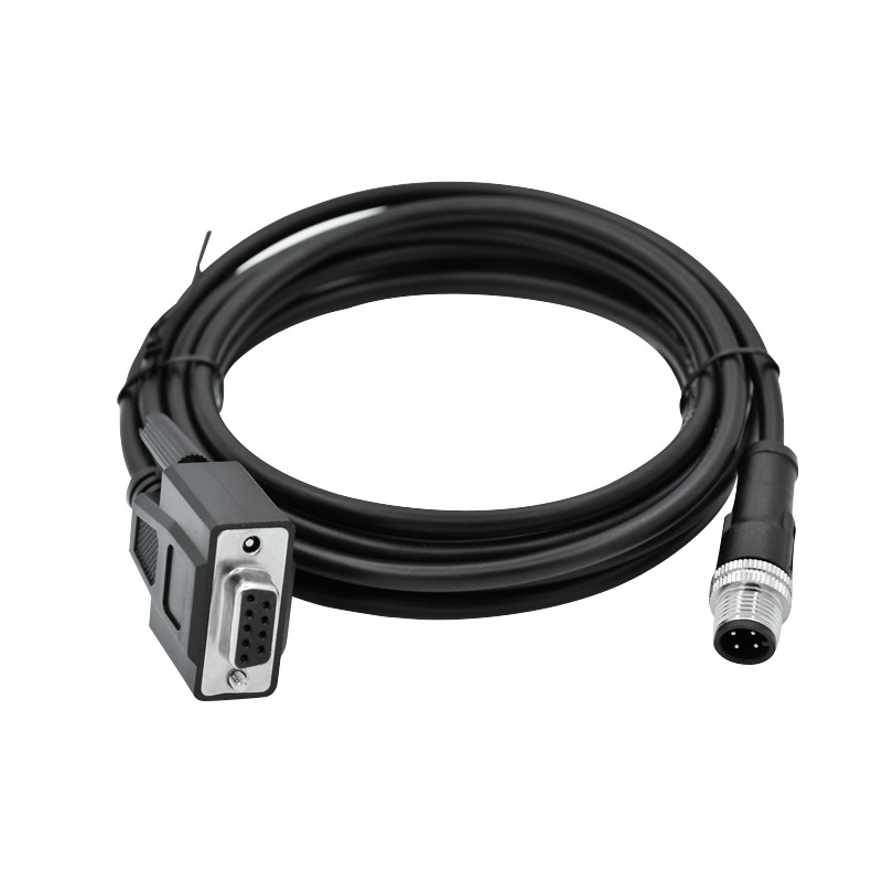 Buy cheap IP68 M12 4 Pin Male To DSUB 9 Pin Female Waterproof Cable Connector With PVC PUR Cable product