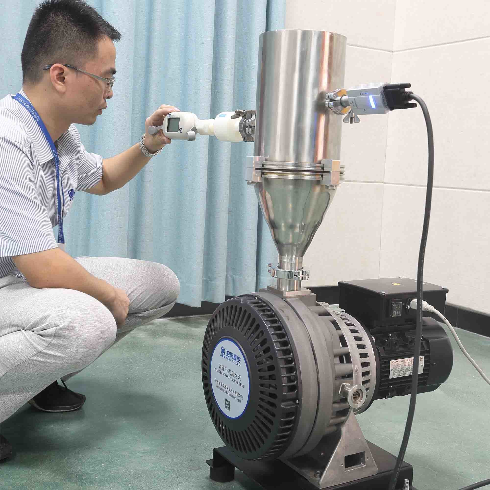 Buy cheap Cast Iron GVD8 Dry Scroll Vacuum Pump 44kg 30 M³/H Black Oilless Good Sealing High Vacuum product