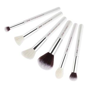 Buy cheap Long Wearing 6pcs Makeup Brush Set White / Silver for Cheek Cream Blush product