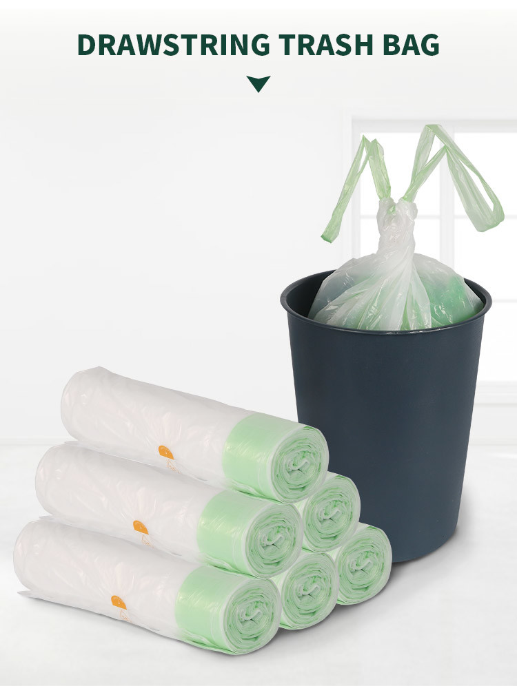 Buy cheap Eco Friendly Thick 0.05mm Recyclable Garbage Bags With Drawstring product