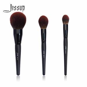 Buy cheap Black Shimmer non irritant Face Makeup Brush Set T274 Birch Wood Handle product