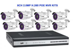 Buy cheap 8CH 2.0MP H.265 POE NVR KITS With Waterproof Bullet IP IR Camera product