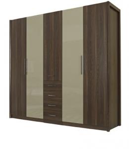 Buy cheap Bedroom wardrobe closet in MDF melamine with inner cloth racks and storage drawer product