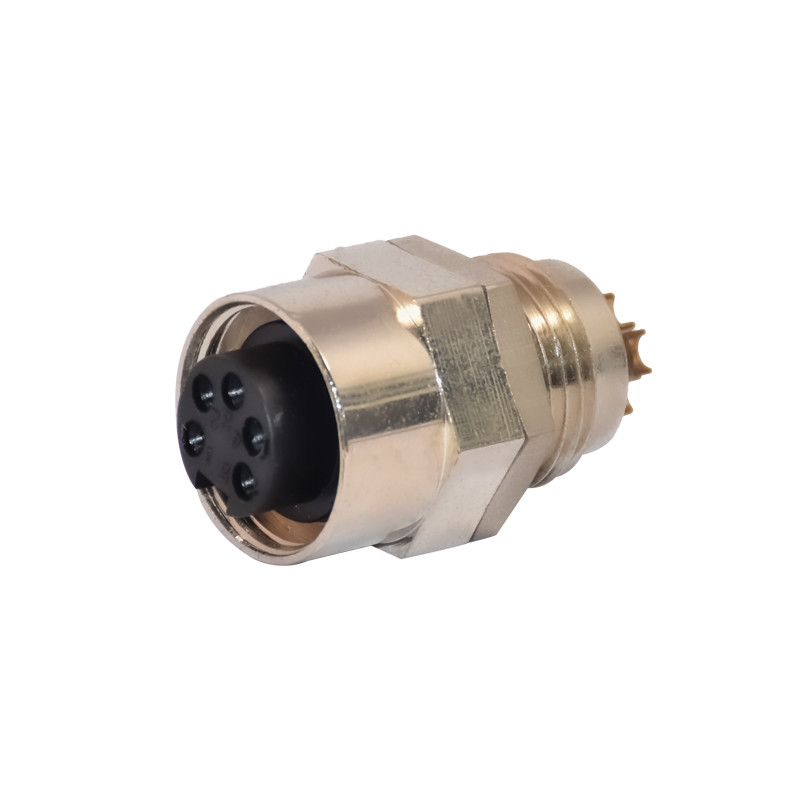 Buy cheap 300V Mechanical Cable Connectors Waterproof 7/8'' 5pins Panel Mount Female Connector product