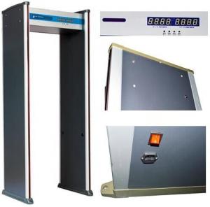 Buy cheap ABNM600A 6 detection zones walk through metal detector with LED alarm lights product