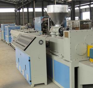 Buy cheap Plastic PVC Pipe Making Machine Double Screw Extruder System 1 Year Warranty product