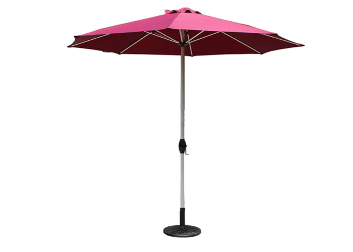 Buy cheap Commercial Heavy Duty Wooden UV Beach Umbrella 3.00mm Ribs Manual Open Close product