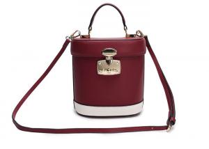Buy cheap Bucket Lady Collision Color Women'S Leather Shoulder Handbags Cross Body product