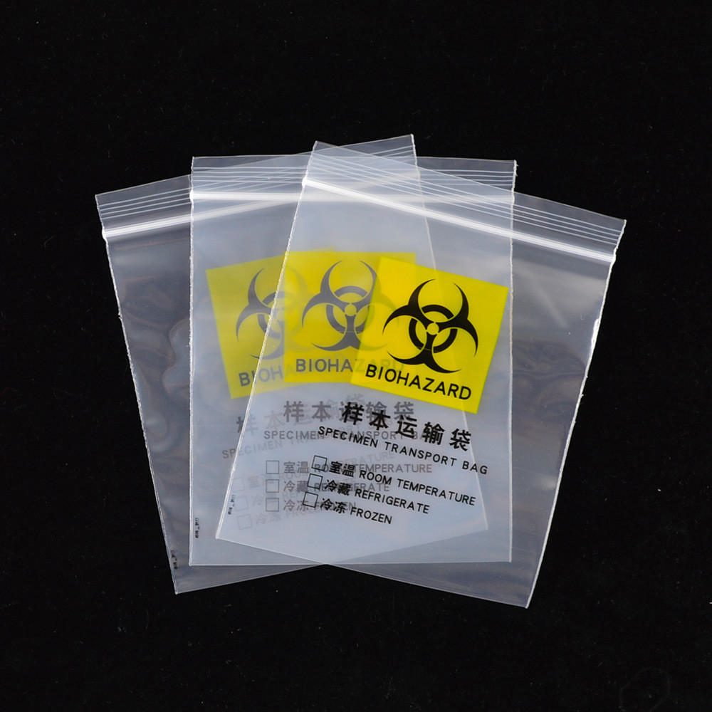 Buy cheap LDPE Thickness 0.055 Microns Plastic Ziplock Bags Medical Specimen product
