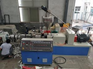 Buy cheap Vertical Gearbox 150kg/H Pvc Wpc Twin Screw Extruder product