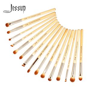 Buy cheap Jessup 15pcs Bamboo Makeup Brushes Set Cosmetic Brush Factory Makeup Brush Brands T137 product