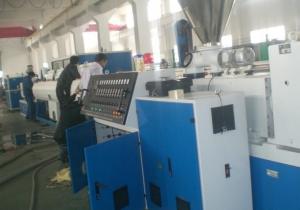 Buy cheap 50HZ Single Screw Plastic Pipe Extrusion Machine , PE Pipe Production Line CE UL CSA product
