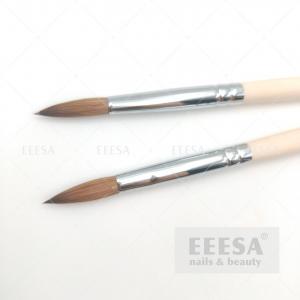 Buy cheap Size 6 Extension Nails Natural Wood 100% Kolinsky Acrylic Nail Pencil Brush product