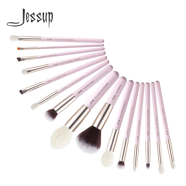 Buy cheap Jessup 15Pcs Blushing Bride Essential Makeup Brushes Set Private Logo Makeup Brush Wholesale Vendors T292 product