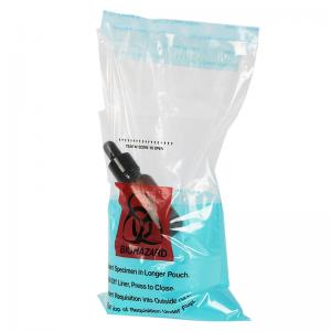 Buy cheap Self Adhesive Polyethylene Ziplock Plastic Bags for Biohazard Speciment product