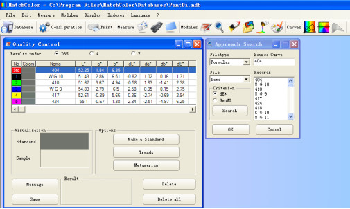 Buy cheap 3nh Laboratory Color Matching Software System High Efficiency With 6 Modules product