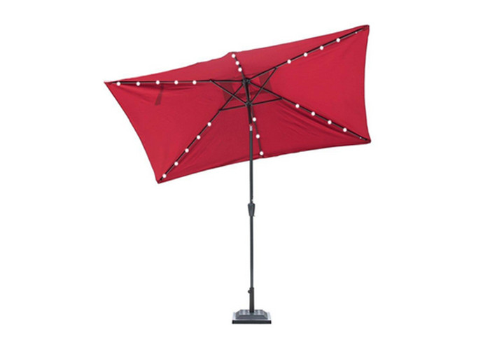 Buy cheap Charming Garden UV Beach Umbrella Led Lights Polyester Fabric Aluminum Shaft product