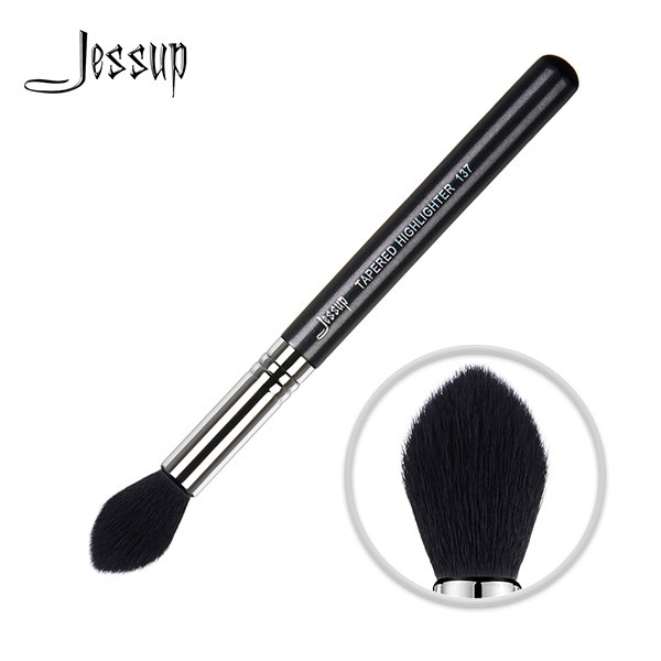 Buy cheap Jessup Single Tapered Highlighter Brush Private Label Makeup Brush Manufacturer Brush With Copper Ferrule B072 product