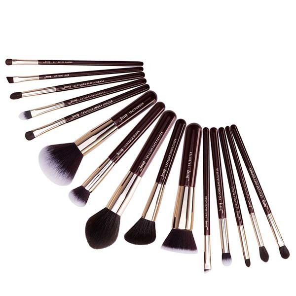 Buy cheap Aluminium Ferrule Makeup Cosmetic Brush Set 15pcs Zinfandel Color Beauty from wholesalers