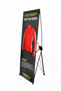 Buy cheap W 60 * H 160 Trade Show Pull Up Banners , Foldable X Frame Banner Stand product