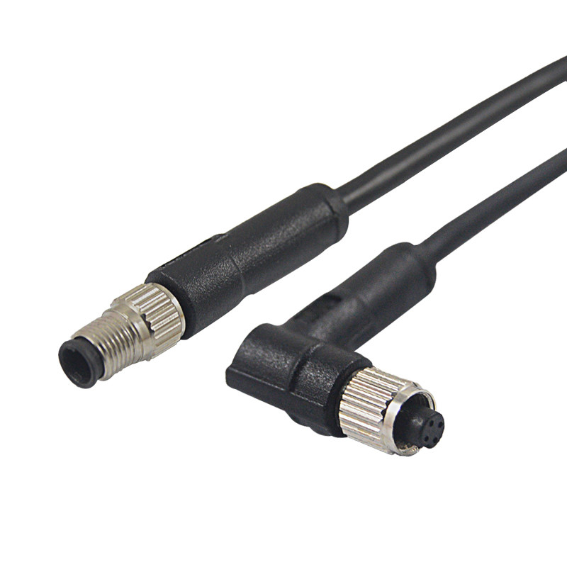Buy cheap 60V M5 90 Degree Cable Connector 3 4 Pin Male Female CuZn product