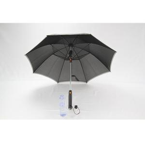 Buy cheap 8mm Metal Shaft Pongee Fabric Fan Umbrella With Mist Spray Function product