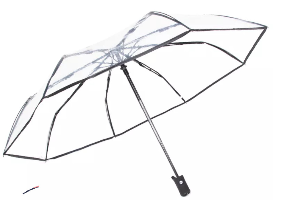 Buy cheap Custom Logo Transparent 3 Folding POE Umbrella 23 Inchx8K product